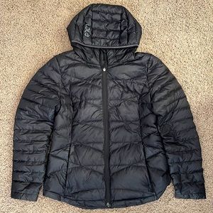 Lole Black Puffer Jacket small tear on front